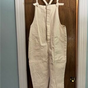 Gianni Bini Women's Light Tan Denim Overalls